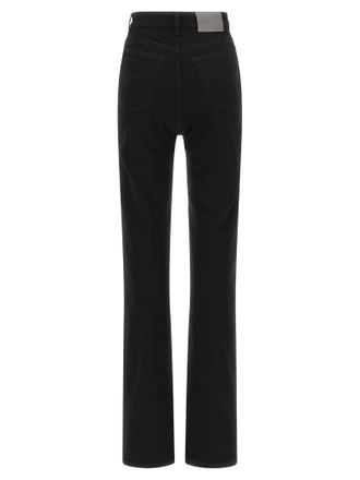 Balenciaga High-Waisted Structured Denim Jeans - Black