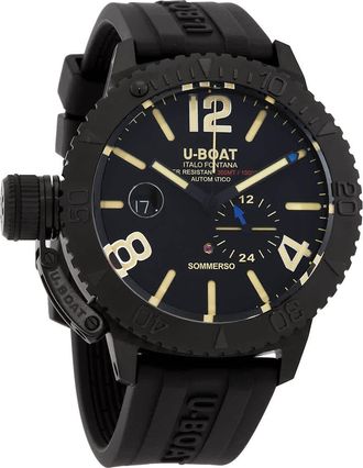 U-Boat Lefty Sommerso DLC Automatic Black Dial Mens Watch 9015