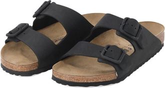 Birkenstock Arizona - Heren - Sandalen - Zwart - 46 EU - Leer - Schoenen