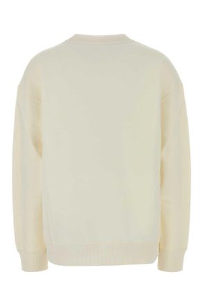 Jil Sander Womens Ivory Cotton Sweatshirt Piuma Exterior: Camicie