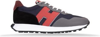 Hogan Su&egrave;de & Leren Sneakers - Heren - Sneakers - Grijs - 40 1/2 EU - Su&egrave;de - Schoenen