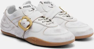 Miu Miu Zapatillas Gymnasium de piel