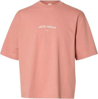 Selected Tops, Heren, Roze, L, T-shirts