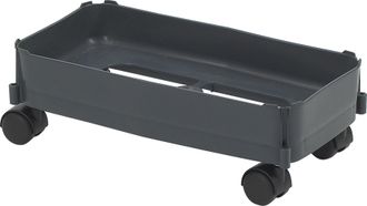 EKO Graf Carro De Transporte Para Contenedor Multiusos 60 L Gris Oscuro Ruedas Duras - Para Suelos Blandos