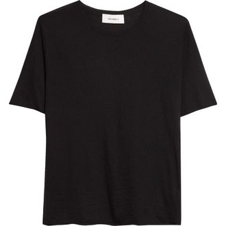 Lisa Yang Ari Short Sleeve Cashmere Sweater in Black at Nordstrom, Size 2