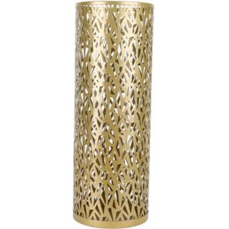 OEM Parag&uuml;ero Redondo De Metal Color Dorado, 42x15 Cm, Calado, Resistente, Para Oficina, Recibidor, Hogar