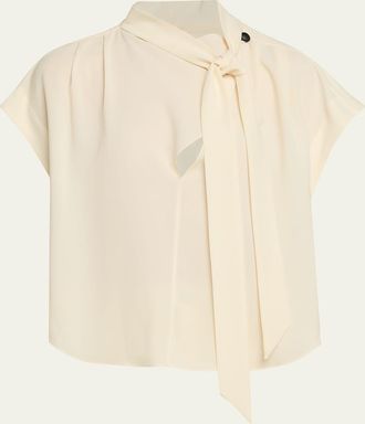 Isabel Marant Selene Tie-Neck Blouse