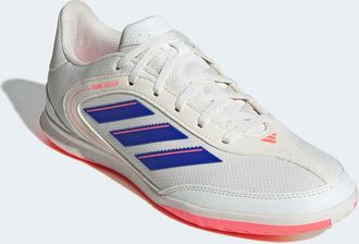 adidas Fussballschuh ADIDAS PERFORMANCE COPA COURT CLUB INDOOR, Gr. 45, sanftes wei&szlig;, lucid blau, signal coral, Synthetik, Textil, Schuhe Fussballschuh, geei