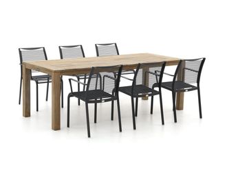 Apple Bee Hawaii/ROUGH-S 220cm dining tuinset 7-delig stapelbaar