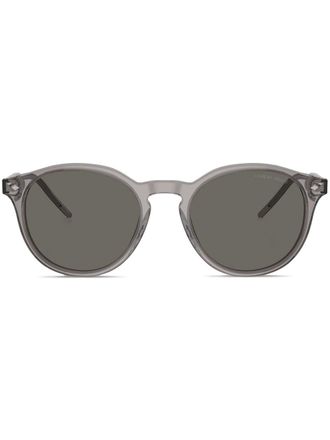 Giorgio Armani round-frame sunglasses - men - Acetate - 52 - Grey