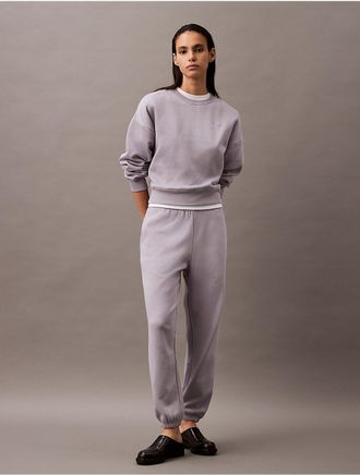 Calvin Klein Jeans Calvin Klein Womens Monogram Fleece Joggers - Purple - XS