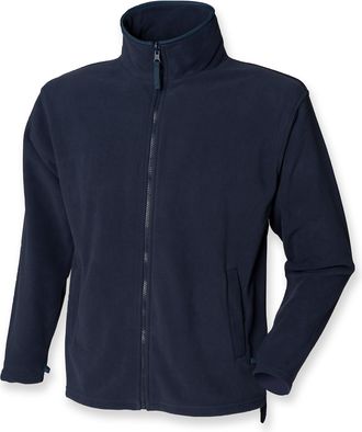 Henbury Mens Micro Fleece Jacket Navy M