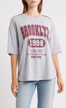 Vinyl Icons Raglan Sleeve Cotton Blend T-Shirt in Heather Grey at Nordstrom Rack, Size X-Small
