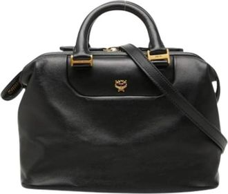 MCM Pre-owned Schoudertas - Dames - Vintage Handtas - Zwart - ONE Size - Leer - Vintage