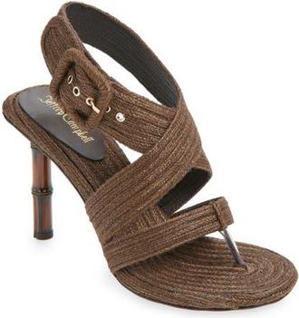 Jeffrey Campbell Boreal Raffia Sandal in Brown Raffia at Nordstrom, Size 6.5