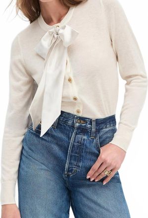 Favorite Daughter Take A Bow Cardigan In Ivory