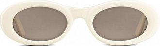 Dior CDDIAMONDR1I50F0 Oval Acetate Sunglasses - Beige
