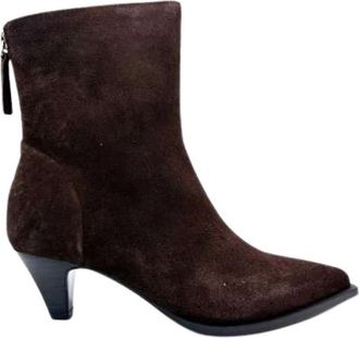Jeannot Texano - Dames - Laarzen met Hak - Bruin - 37 EU - Leer - Schoenen