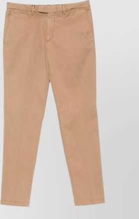 Boglioli tailored cotton blend trousers belt loops