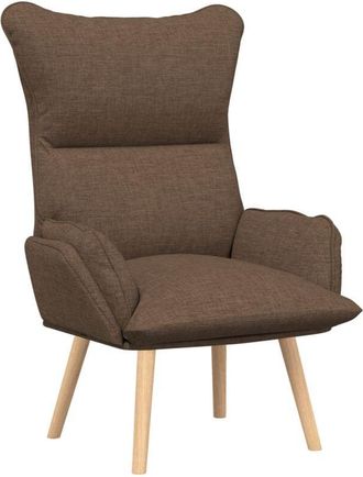 vidaXL Relaxing Chair Brown 69 x 74 x 93 cm Fabric Vidaxl