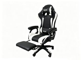 100% Silla Gaming Ergon&oacute;mica Con Reposapi&eacute;s