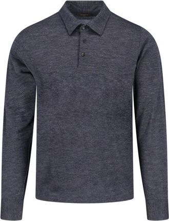 Zanone Virgin Wool Polo - Grey