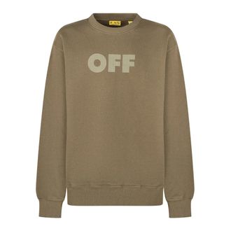 Off-white Crew-neck Sweatshirt - male - Off White - Kids Sweatshirts - Green - 10 Y - Kids