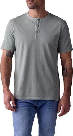 The Normal Brand Henley T-Shirt in Juniper at Nordstrom, Size X-Large R