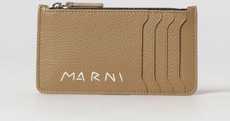 Marni Portacarte di credito in pelle martellata