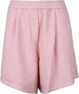 8pm Linnen Shorts voor Avondkleding - Dames - Korte Broeken - Roze - 2XS - Linnen - Korte Broeken