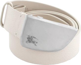 Burberry Shield Buckle Leather Belt, Size 85
