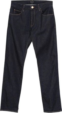Giorgio Armani Jeans con design a cinque tasche - Blu