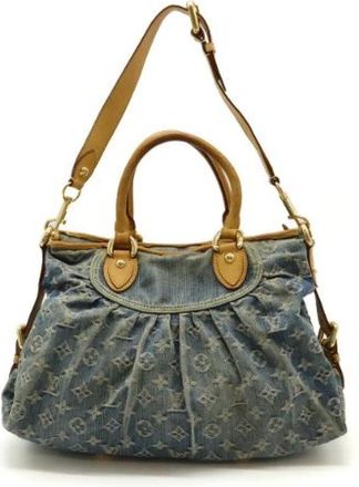 Louis Vuitton Pre-owned Handbags, female, Blue, Size: ONE SIZE Pre-owned Denim louis-vuitton-bags