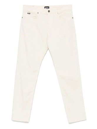 BOSS logo-patch trousers - Neutrals