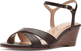 Easy Spirit Noya Womens Wedge Shoes Dark Brown : 9.5 M (B), Leather