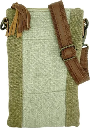 Vintage Addiction Two-Tone Crossbody in Ash Grey/olive at Nordstrom Rack