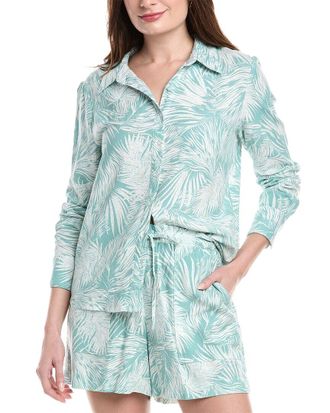 Nicole Miller Linen-Blend Big Shirt