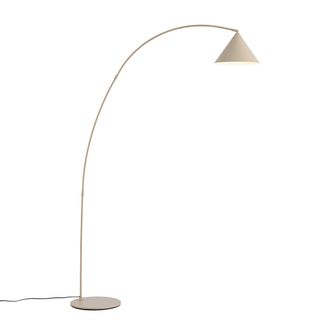 QAZQA Qazqa L&aacute;mpara De Pie Retro Beige Con Interior Blanco - Triangolo