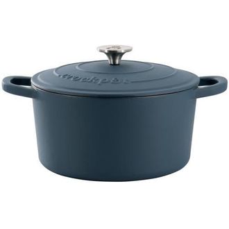 Crock-pot Artisan 7 Quart Enameled Cast Iron Dutch Oven in Navy Blue at Nordstrom