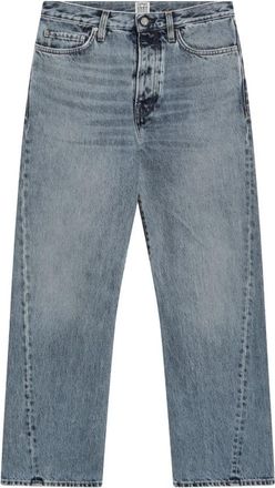 Toteme Twisted Seam Denim Full Length - Dames - Regular Fit Jeans - Blauw - W29 - Denim - Jeans