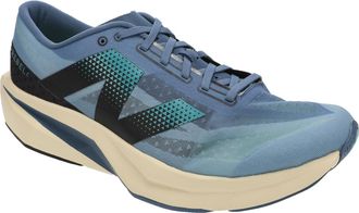 New Balance Mens FuelCell Rebel V4 Running Shoe, Heron Blue/Chrome Blue/Black, 11.5 UK