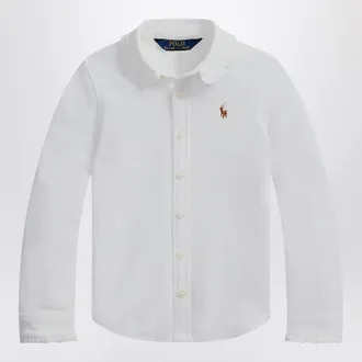 Polo Ralph Lauren White Oxford shirt with ruffles
