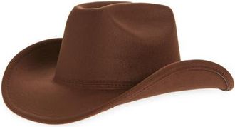 Tasha Western Cowboy Hat in Dark Brown at Nordstrom