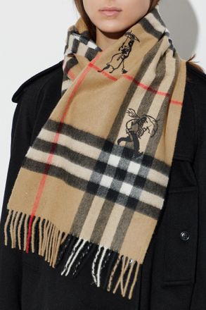 Burberry Cashmere Shawl, Unisex, Beige