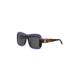 Celine Sunglasses, unisex, Purple, Size: 55 MM Triomphe Sunglasses