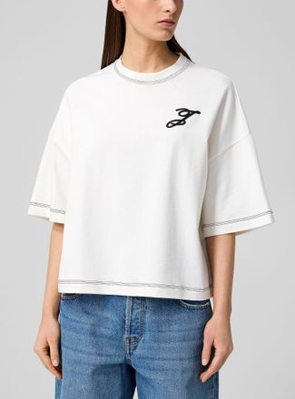 Jacquemus Womens Cursive J loose T-shirt
