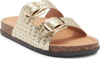 Top Moda Luca Slide Sandal in Gold Met at Nordstrom Rack, Size 6.5