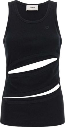 Coperni Spiral Tanktop - Dames - Tops zonder mouwen - Zwart - S - Katoen - Tops