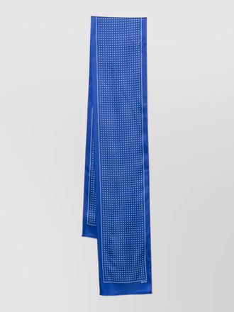 Tom Ford polka dot rectangular scarf fringed edges