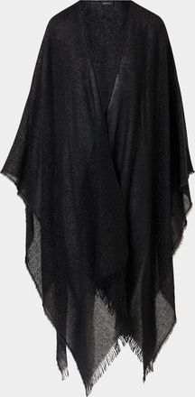 Akris Metallic Wool-Cashmere Cape Scarf